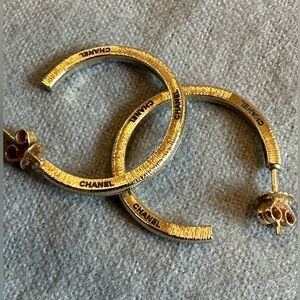 Chanel hoops earrings-authentic